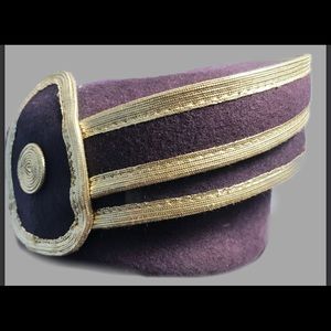 Vintage Purple & Gold Hat by Sylvia NY St Louis